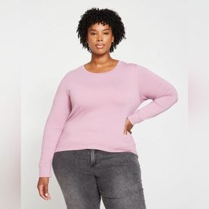 Universal Standard Long Sleeve Tee Rex shirt in Lilac